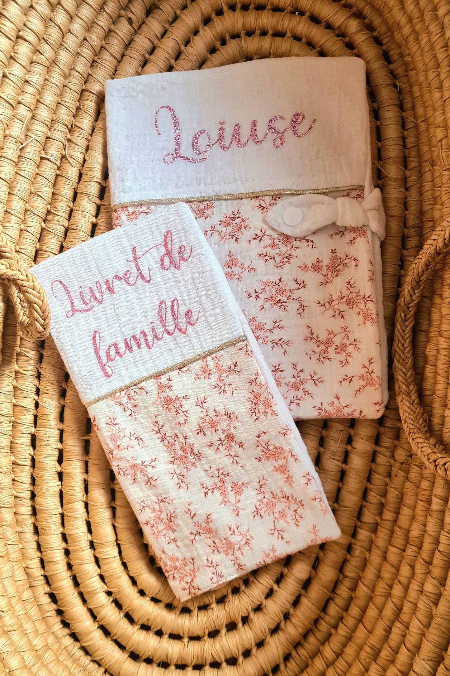Duo protège carnet de santé et livret de famille imprimé