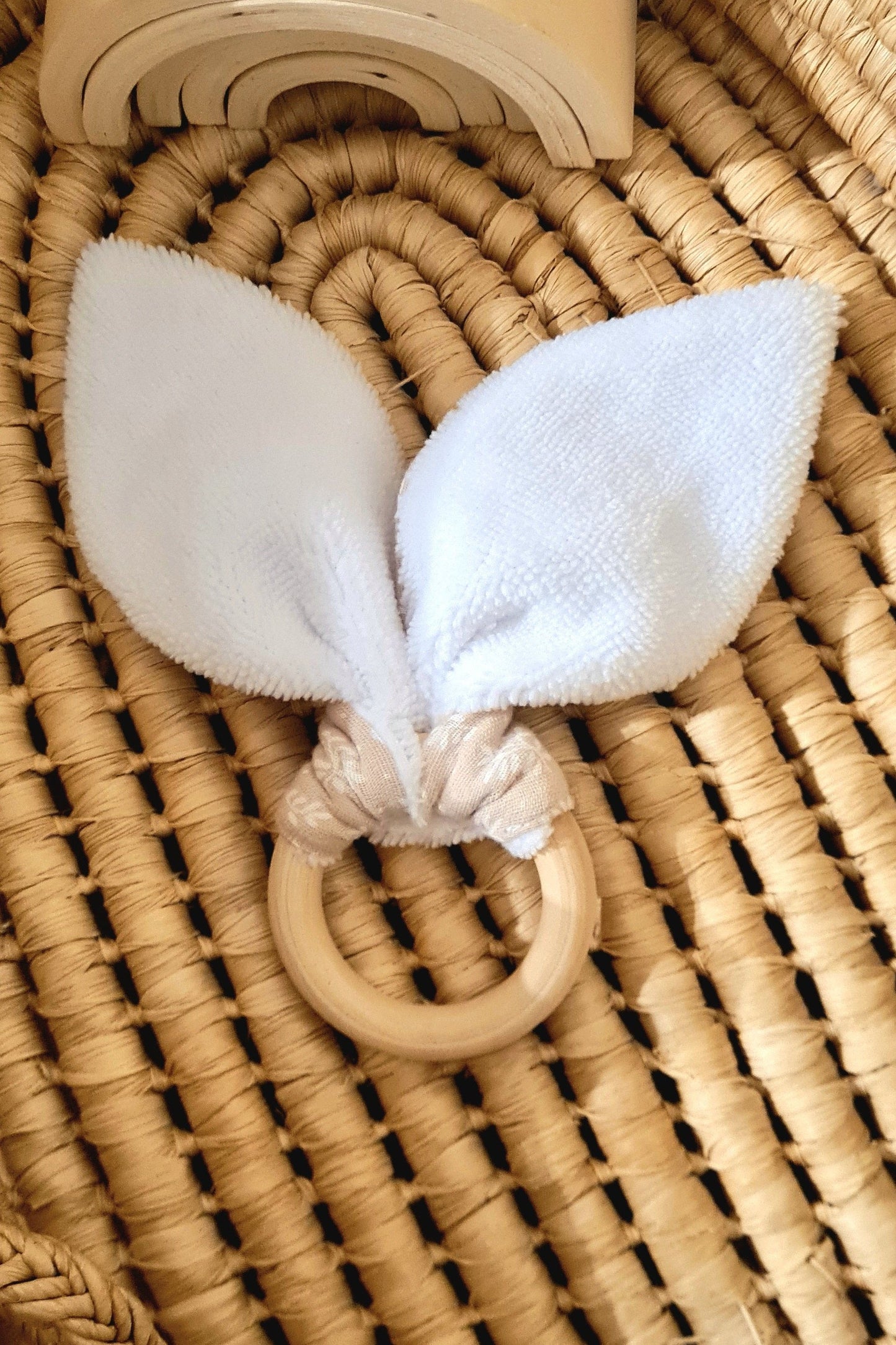 Anneau de dentition imprimé lapin
