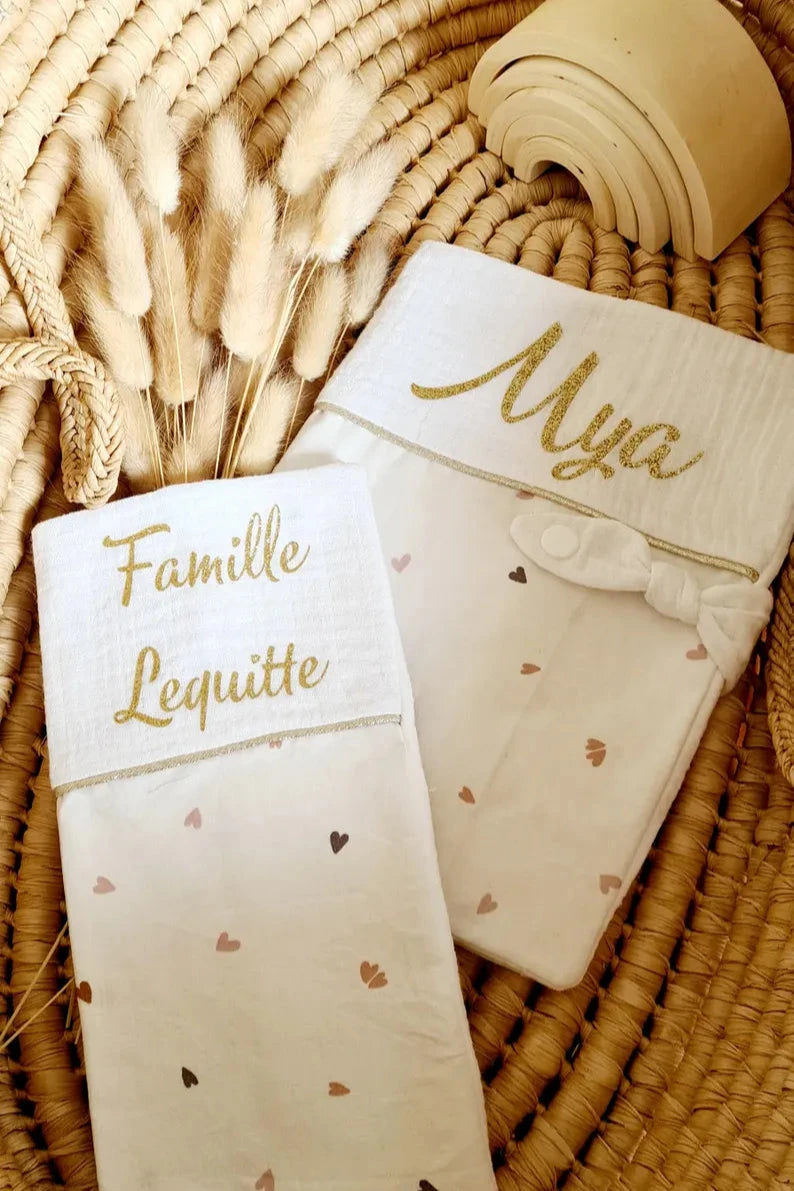 Duo protège carnet de santé et livret de famille imprimé