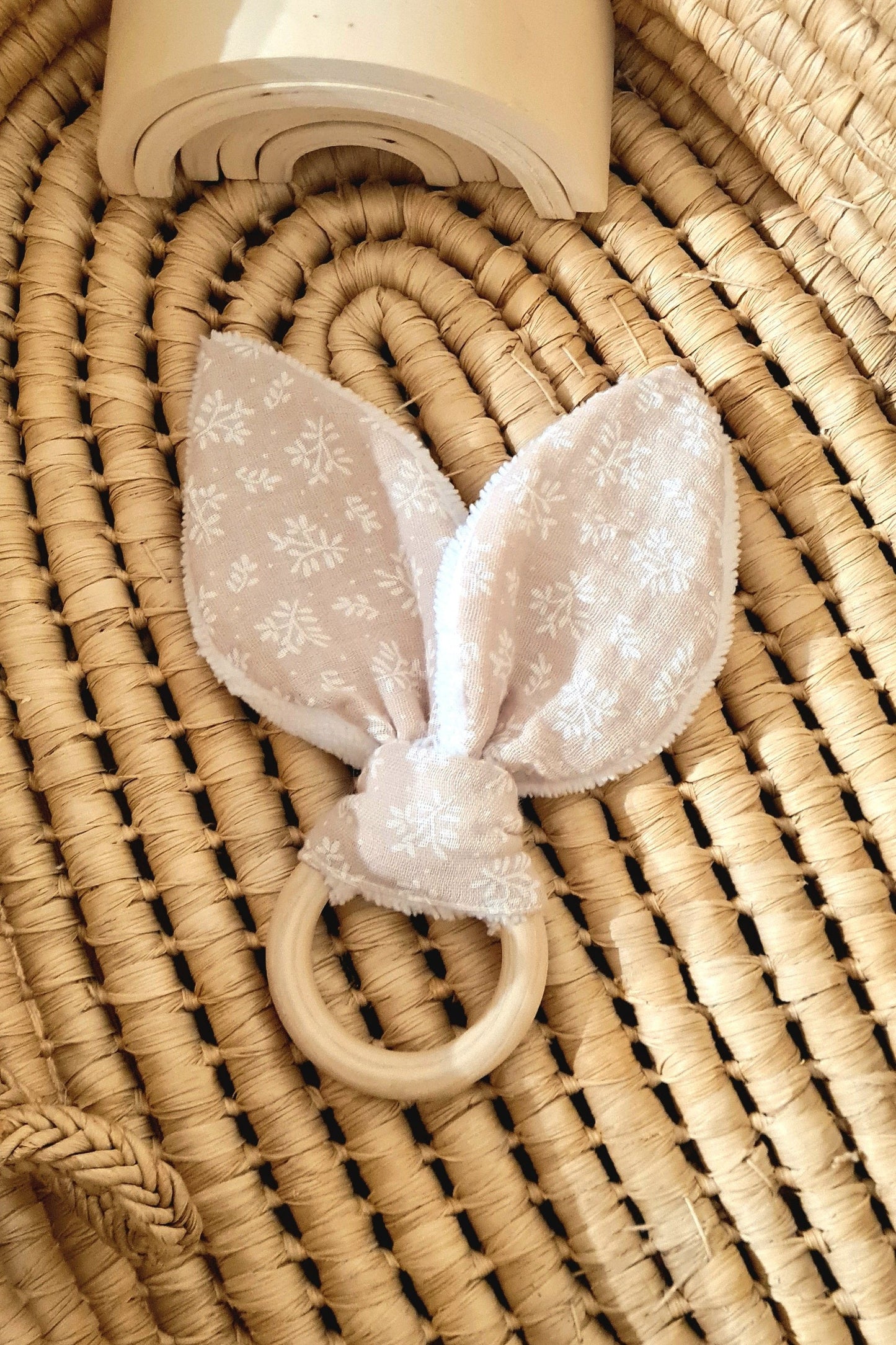Anneau de dentition imprimé lapin