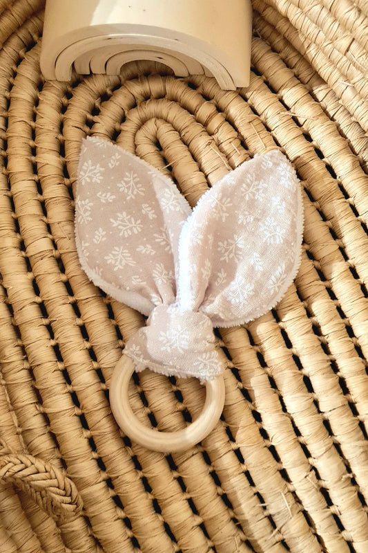 Anneau de dentition imprimé lapin