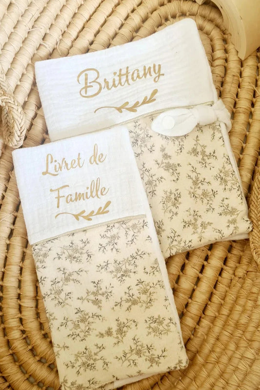 Duo protège carnet de santé et livret de famille imprimé